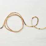 Gold mini sequin trim