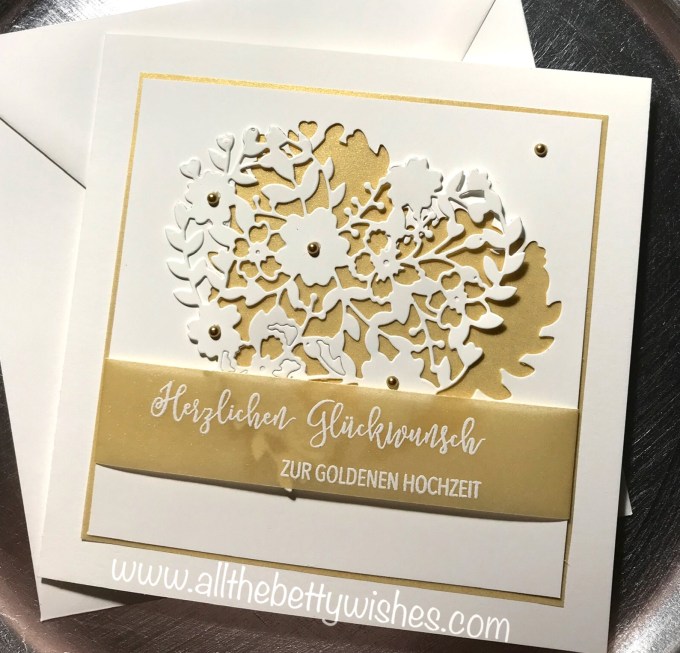 Eine Karte zur Goldenen Hochzeit